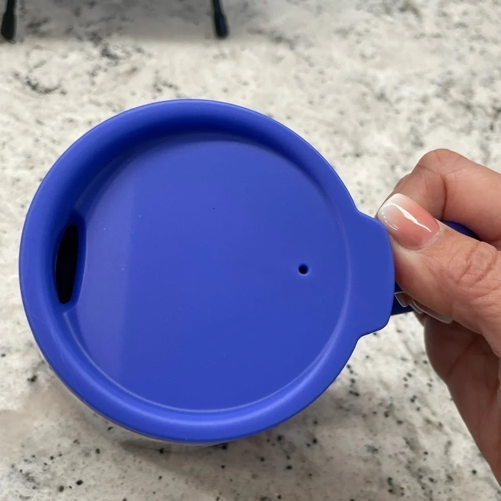 Starbucks 2024 Cobalt Blue Geo Holiday Contour SS Mug. NWT. Great color! NEW! - Picture 5 of 8